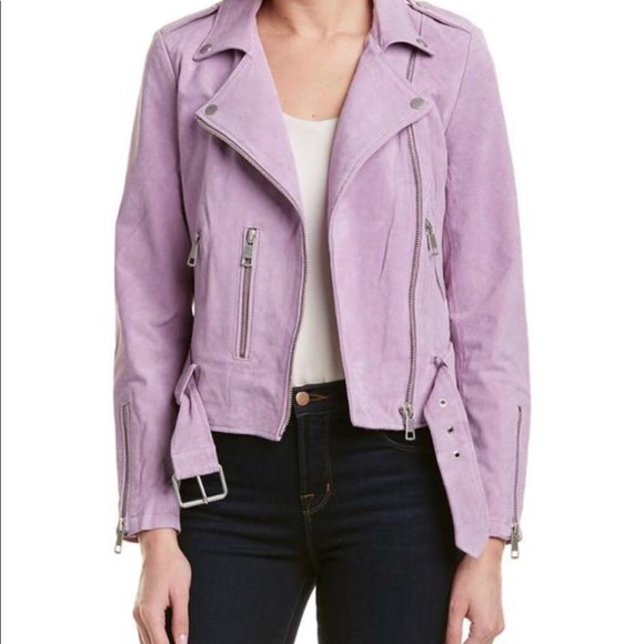 lavender suede jacket